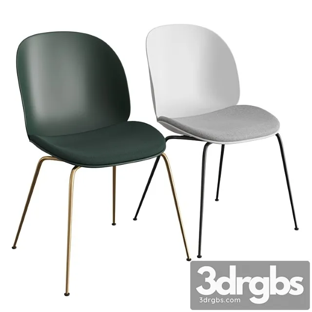 Beetle dining chair seat upholstered conic base 2 3dsmax Download