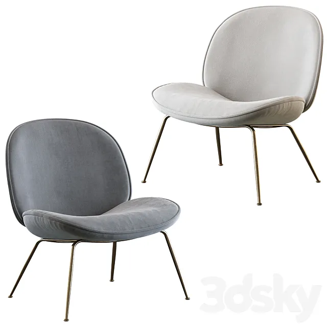 Beetle lounge chair 3ds Max