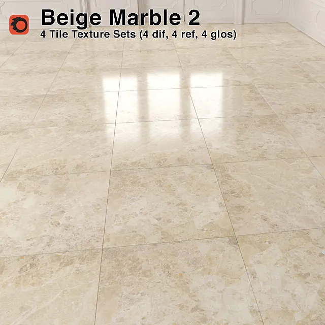 Beige Marble Tiles – 2 3DS Max Model