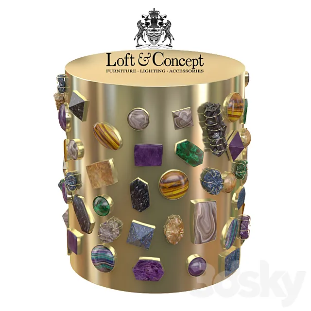 Bejeweled STOOL 3ds Max