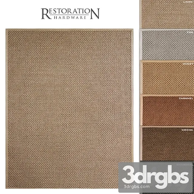 Belgian double weave sisal rug rh 3dsmax Download