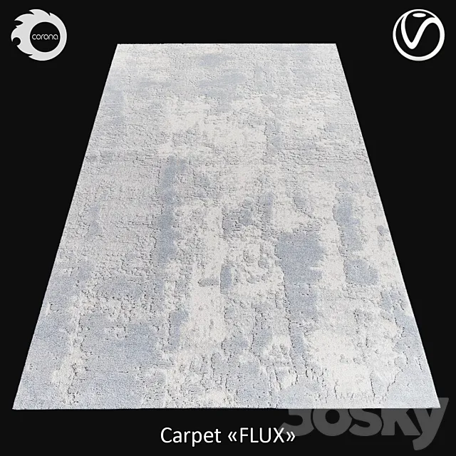 Belgian wool carpet “FLUX” 3ds Max