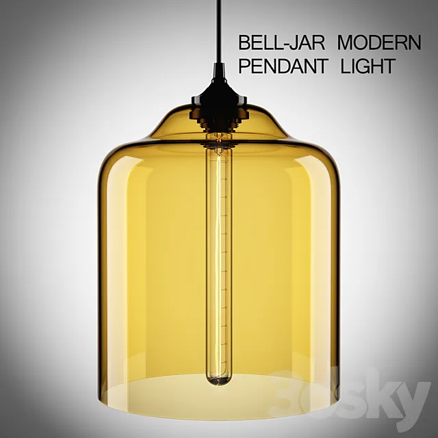 Bell-Jar Modern Pendant Light 3DSMax File