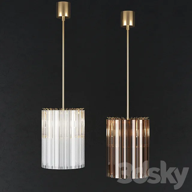 BELLA FIGURA CONCAVE DRUM CHANDELIER CL412-25 3ds Max