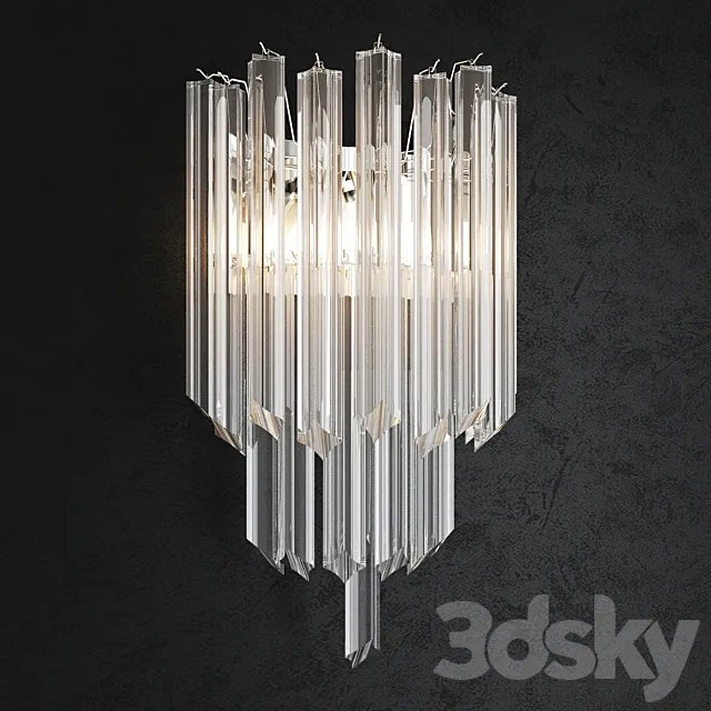 BELLA FIGURA WATERFALL 2 WALL LIGHT WL411-2 3ds Max