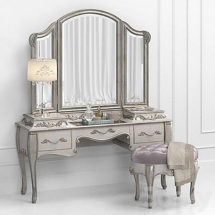 Bella terra vanity furniture set 3DS Max Model