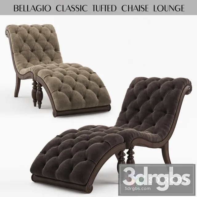 Bellagio Classic Tufted Chaise Lounge 3dsmax Download