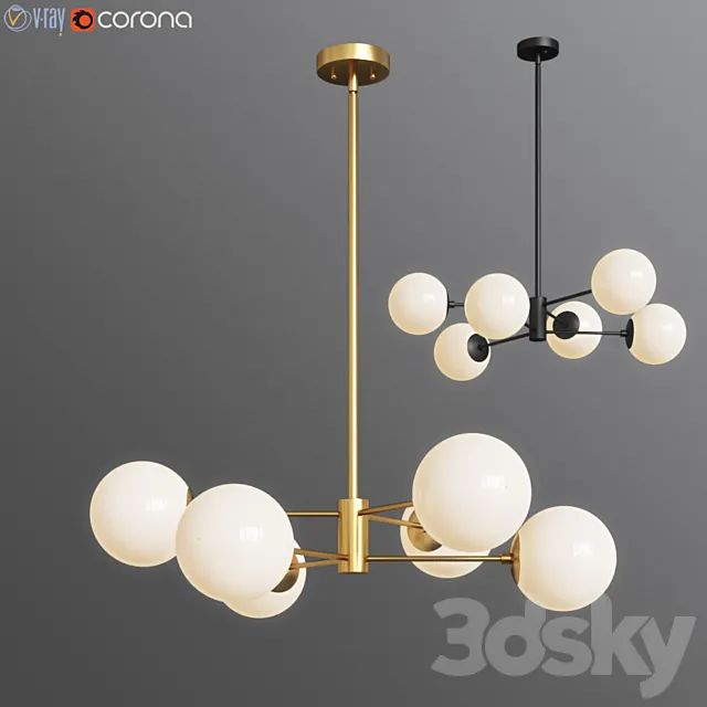 Bellago 6-Light Chandelier Allmodern 3ds Max