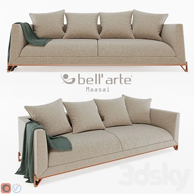 Bell’Arte – Maasai Sofa 3ds Max