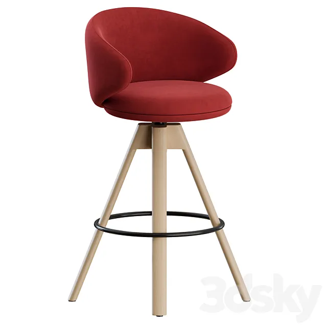 Belle ST-4WL Stool by Arrmet 3DSMax File
