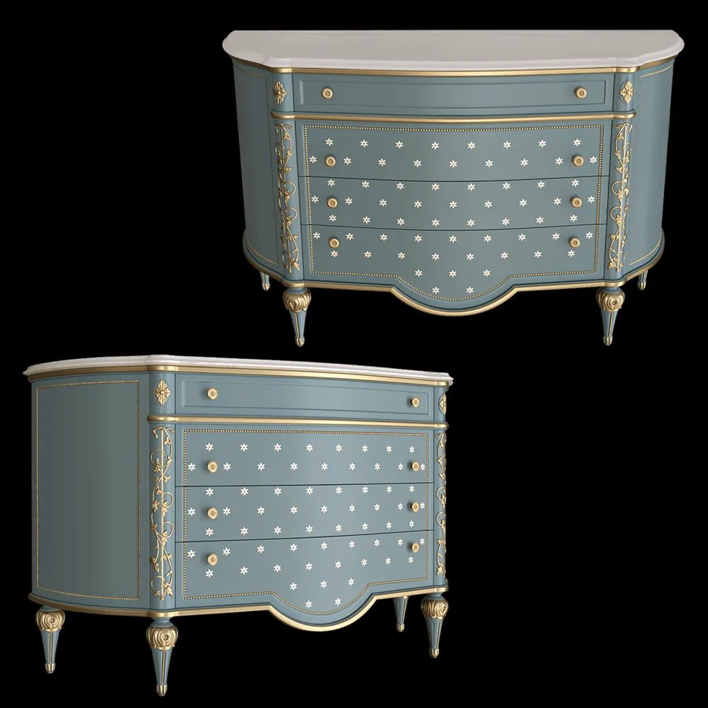 Bellotti Ezio  – Chest of drawers Cromie 3ds Max