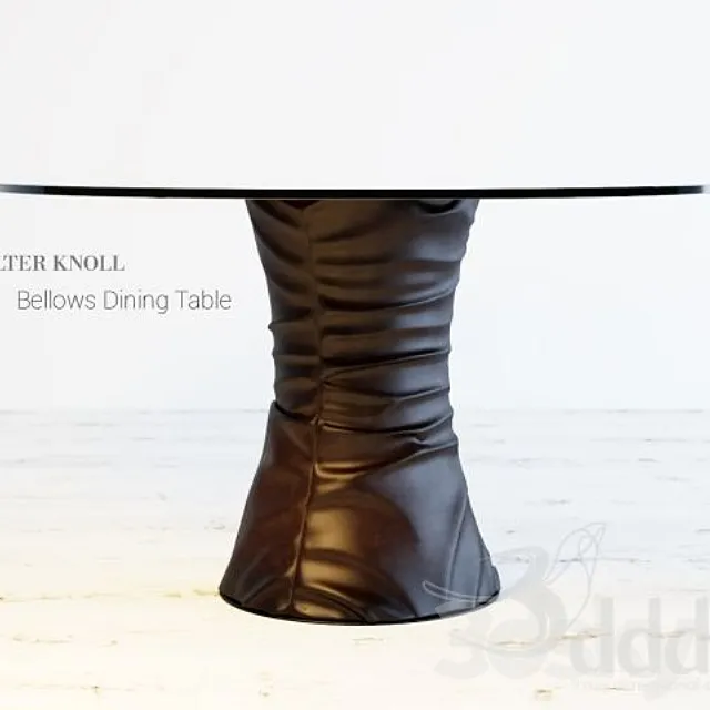 Bellows leather table by Walter Knoll 3DS Max Model