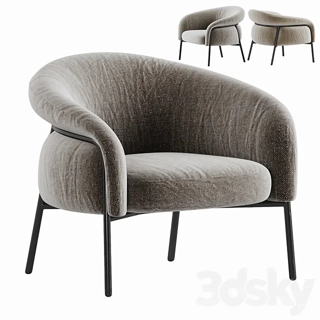 Belly Armchair 3DS Max Model