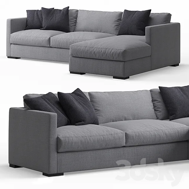 Belmon Corner Sofa by Meridiani 3DS Max Model