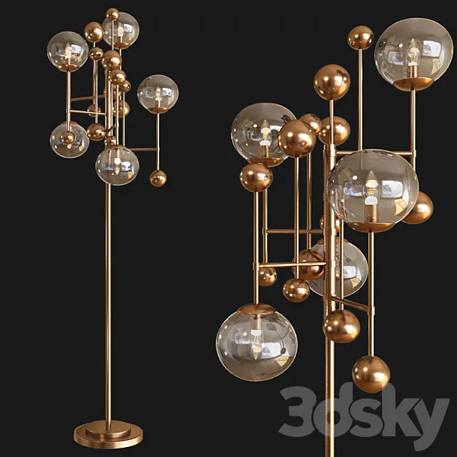 Belmont Floor Lamp 3DS Max Model