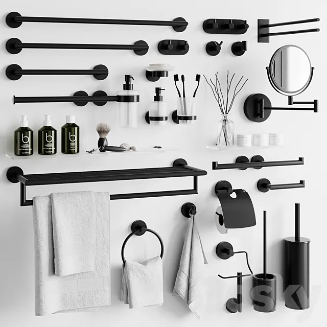 Bemeta DARK Accessories 3ds Max