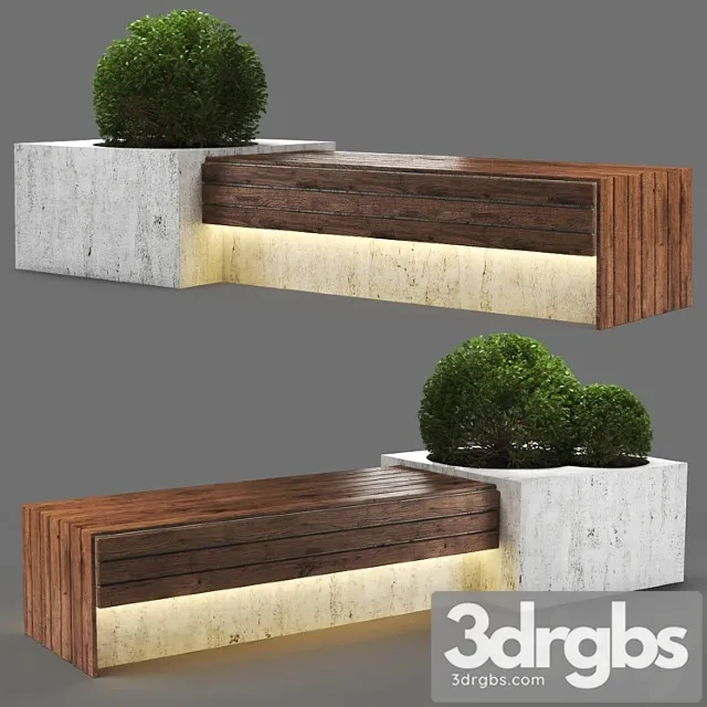 Bench 1150 280cm 3dsmax Download