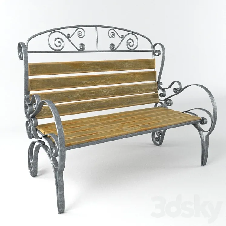 bench 3DS Max