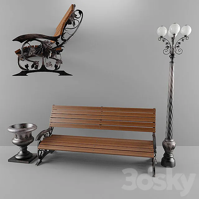 bench 3ds Max