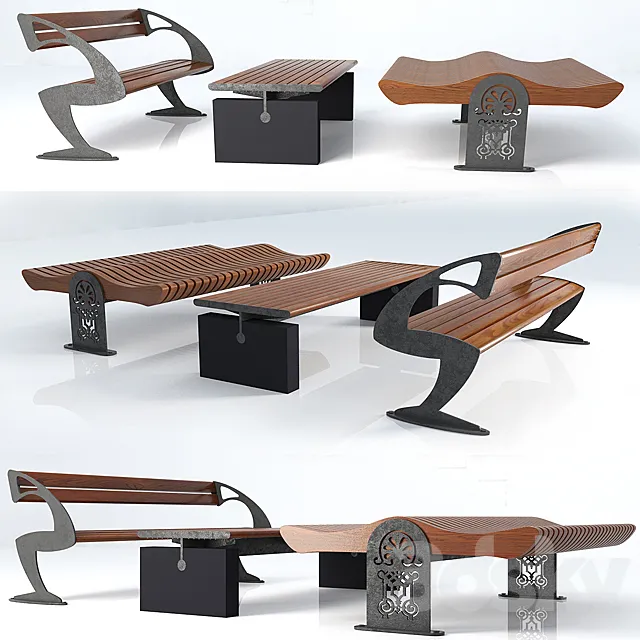 Bench 3DS Max Model