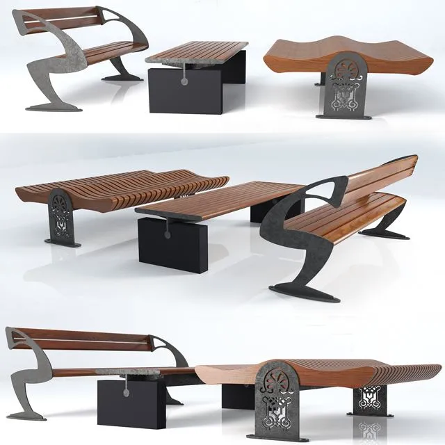 Bench 3dsMax Model