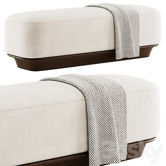 Bench and ottoman Nico By Demuro Das 3ds Max