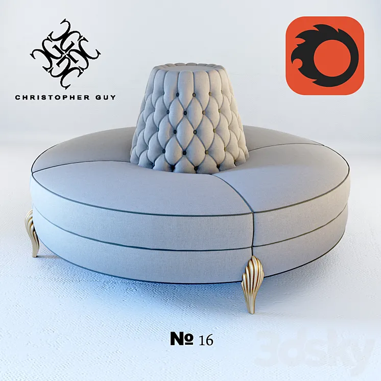 Bench Christopher Guy №-16 3DS Max