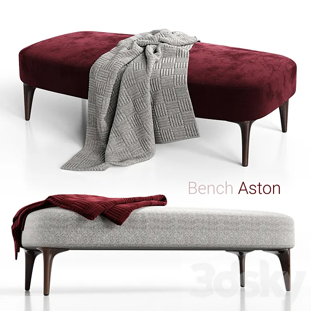 Bench minotti aston 3DS Max Model