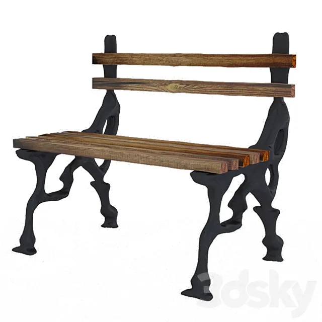 Bench old 3DS Max Model