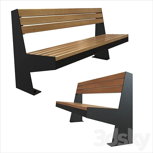 bench Park 4 3ds Max