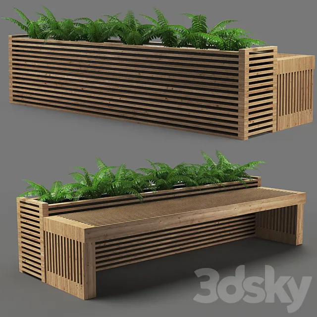 bench602-250cm 3DS Max Model