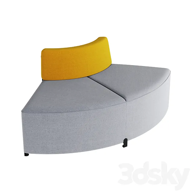 BEND CORNER sofa by actiu 3DS Max Model