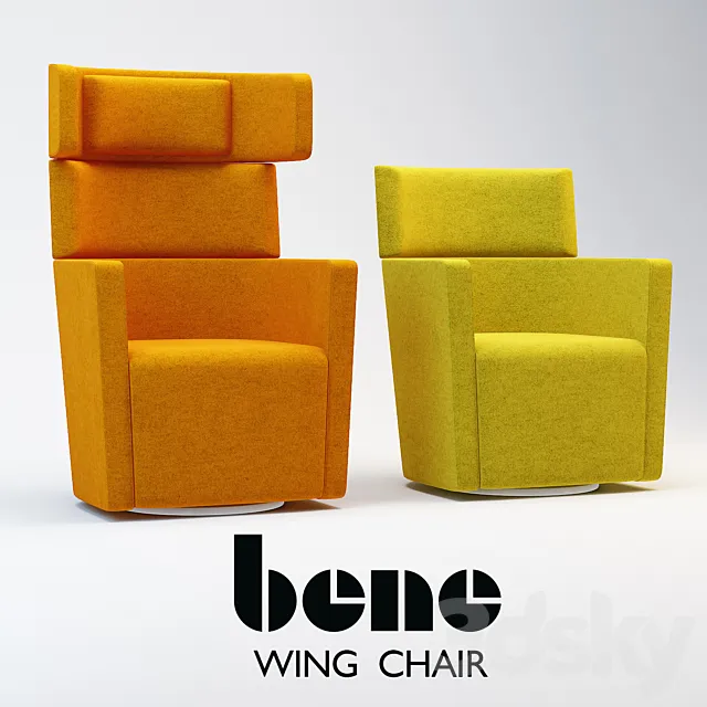 Bene – PARKS Wing Chair 3DS Max Model