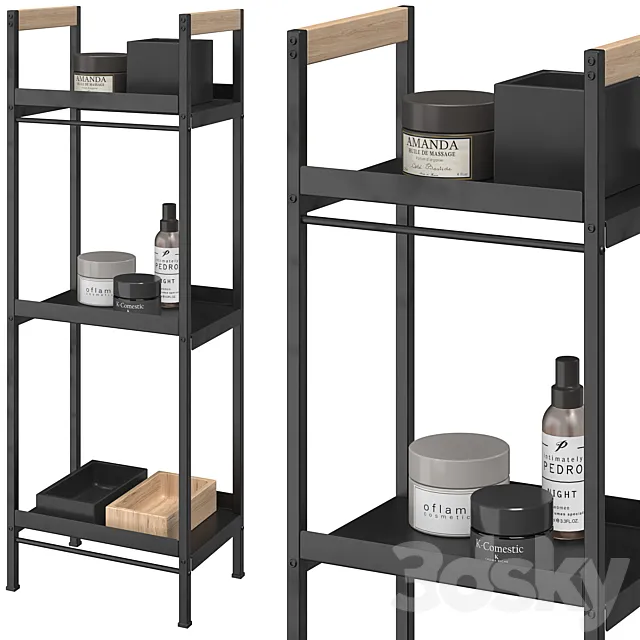 Benjamin bathroom shelving unit 3ds Max