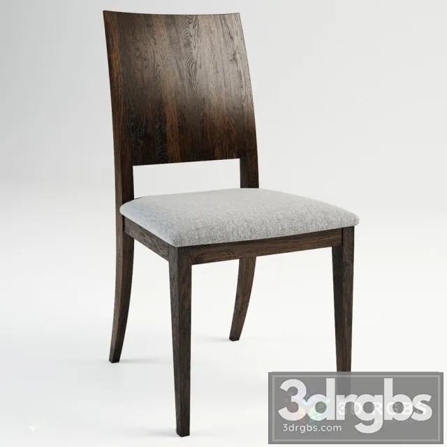 Benjara Lan 19 Inch Rubberwood Dining Chair 3dsmax Download