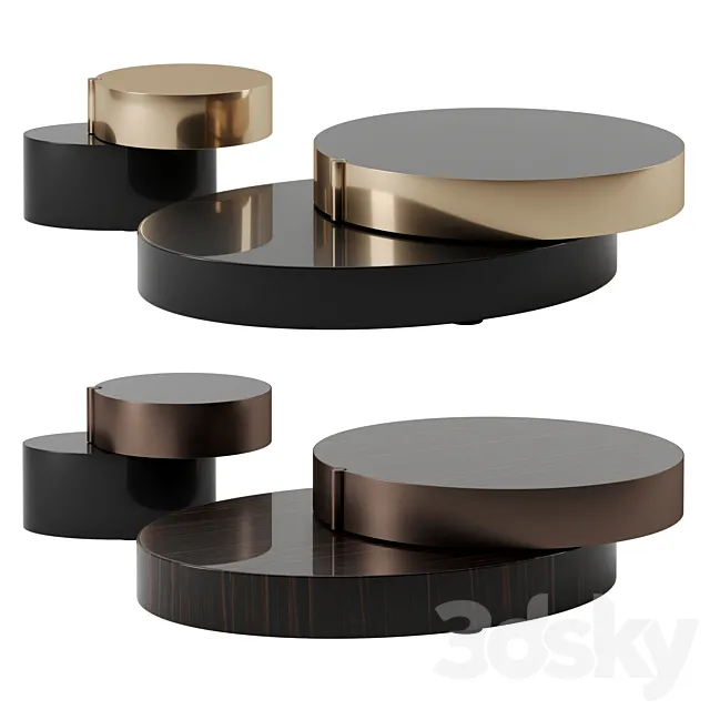Benson coffee tables by Minotti 3ds Max