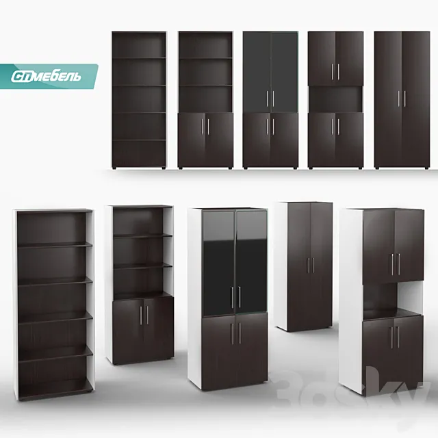 Bent. Cabinets for the manager 3DS Max Model