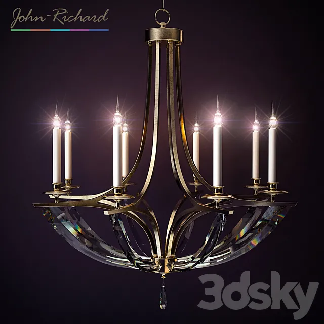 Bent Crystal Chandeliers 3ds Max