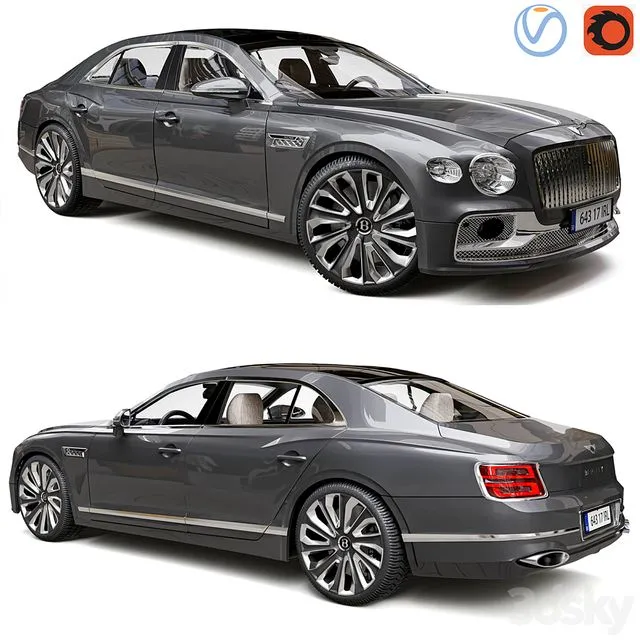Bentley Flying Spur Mulliner 2022 3dsMax Model