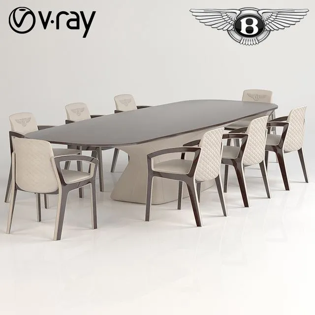 Bentley furniture Set No.1 3dsMax Model