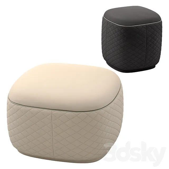 Bentley home dundee ottomans 3dsMax Model