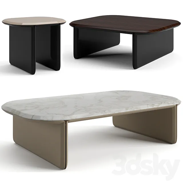 Bentley Home Tadley coffee tables set 3ds Max