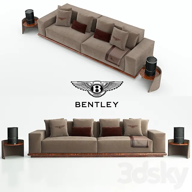 Bentley wellinghton sofa 3DS Max Model
