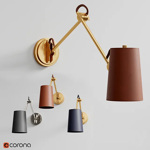 Benton Double Library Sconce by Ralph Lauren 3ds Max