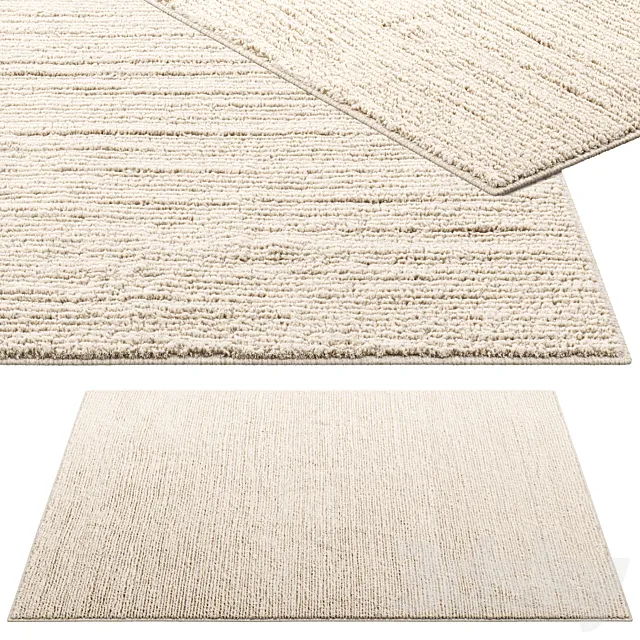 Benuta Leon Cream Wool Rug 3dsMax Model