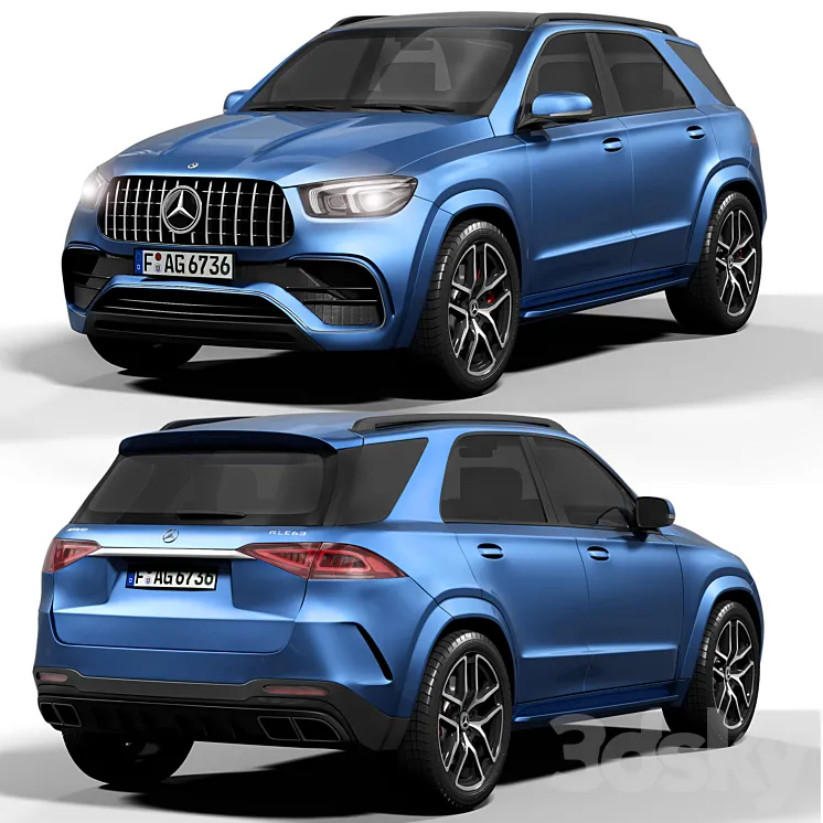 BENZ GLE63S AMG 3DS Max Model