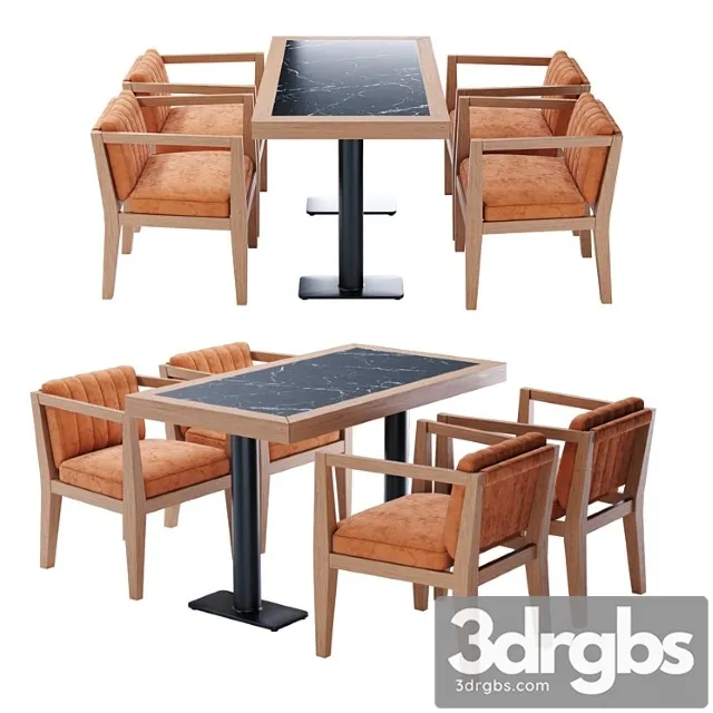 Berba group chairs and table in a cafe