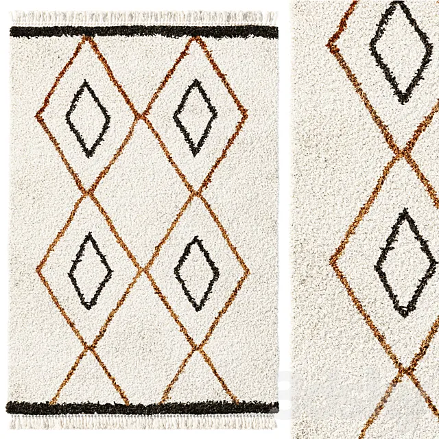 Berber style rug Tia by LA REDOUTE INTERIEURS 3ds Max