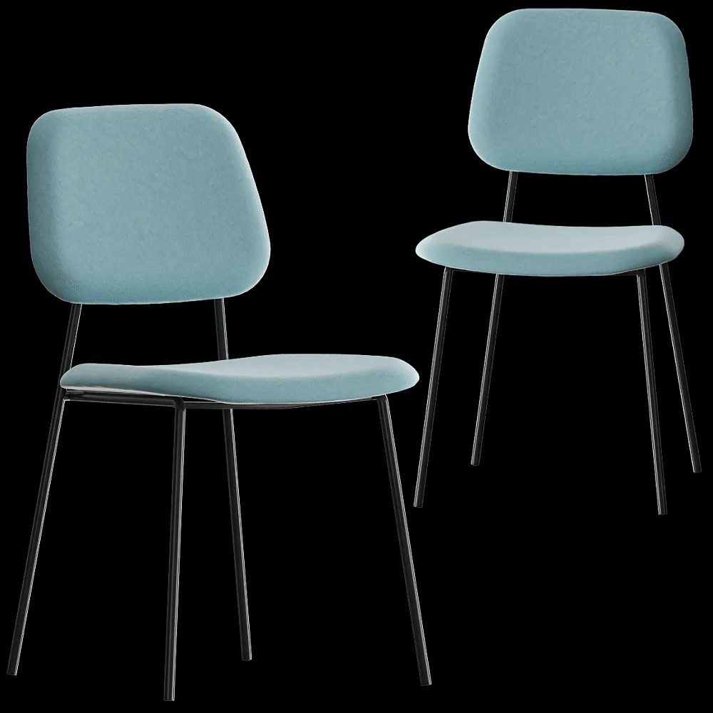 Bergenson Bjorn – Chair Tilla velour 3ds Max
