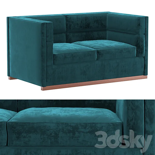 BERLIN LOVESEAT SOFA 3ds Max